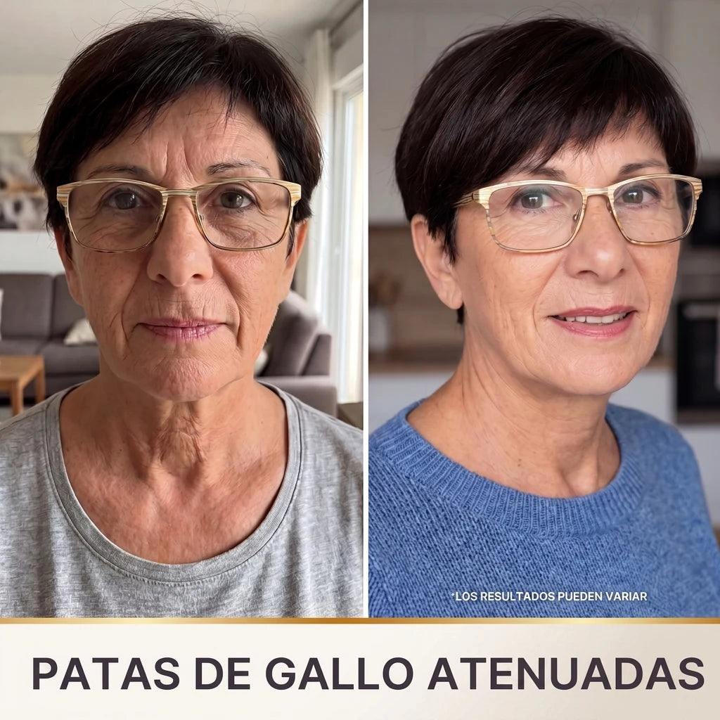 Patas de gallo atenuadas